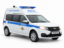 Автомобиль патрульно-постовой службы на базе LADA Largus ROOF - фото Автомобили МВД